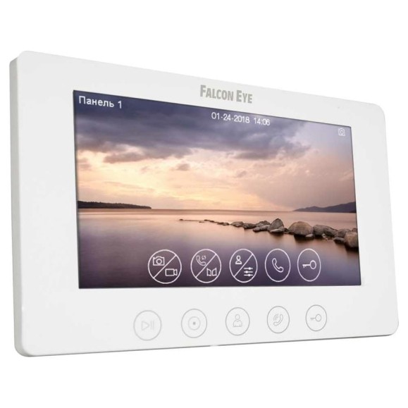 Монитор цветного видеодомофона Falcon Eye Cosmo HD Plus с поддержкой форматов 00-00182799