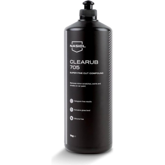 Полировальная паста Ультра Финишная CLEARUB 705 Ultra Fine polishin C2022 705 1000 гр Nasiol 053077