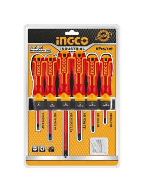 Набор диэлектрических отверток INGCO 6 шт HKISD0608