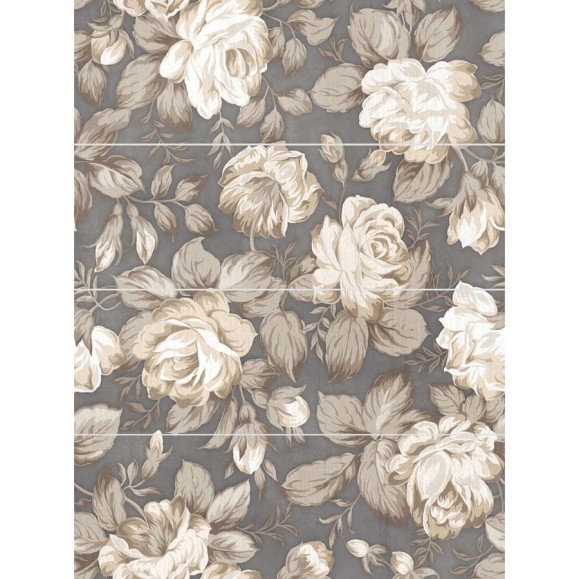 Панно LB CERAMICS FIORI GRIGIO 1608-0116 (многоцветный; комплект из 4-х шт. 20х60 см) СК000031535