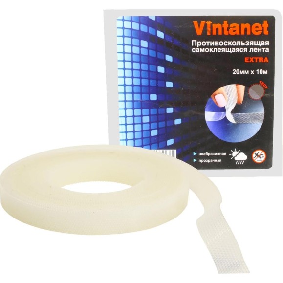 Противоскользящая лента VINTANET прозрачная Extra, 20 мм х 10 м 663LСR-10 Противоскользящая лента VINTANET прозрачная Extra, 20 мм х 10 м 663LСR-10