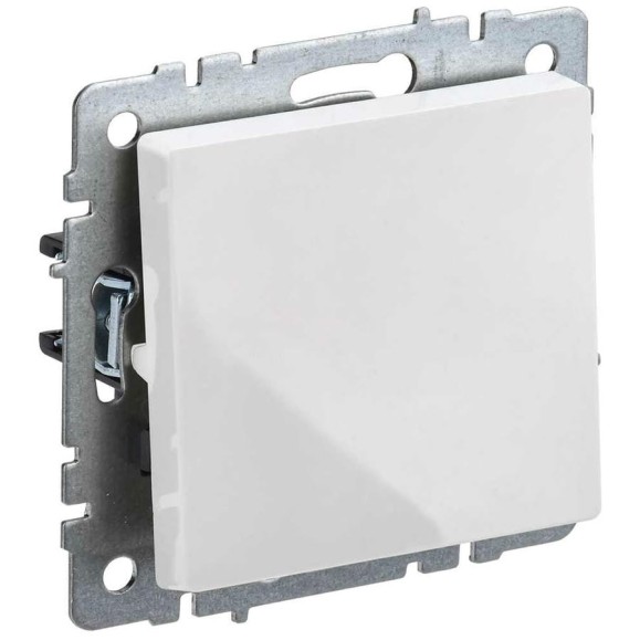 Проходной 1-клавишный выключатель IEK Brite 10а вс10-1-6-брб белый BR-V12-0-10-K01