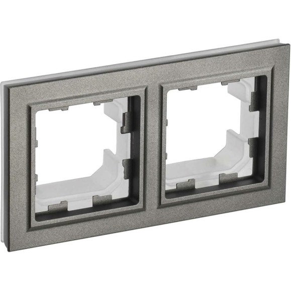 2-местная рамка IEK Brite ip44 ру-2-брш-44 шампань BR-M22-44-K37