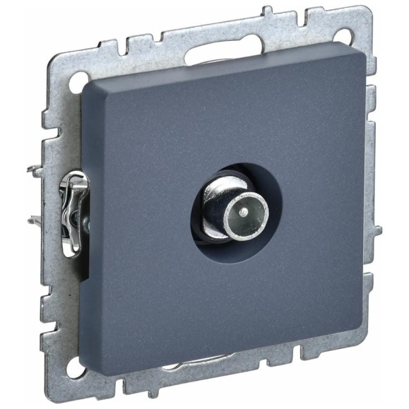 TV розетка IEK Brite проходная ртв10-0-брм маренго BR-A10-P-K35 TV розетка IEK Brite проходная ртв10-0-брм маренго BR-A10-P-K35