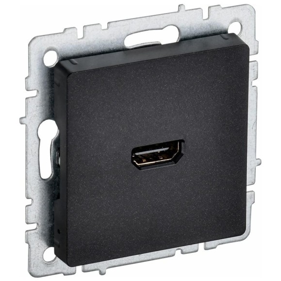 Розетка hdmi IEK Brite рhdmi-0-брч черный BR-H10-K02
