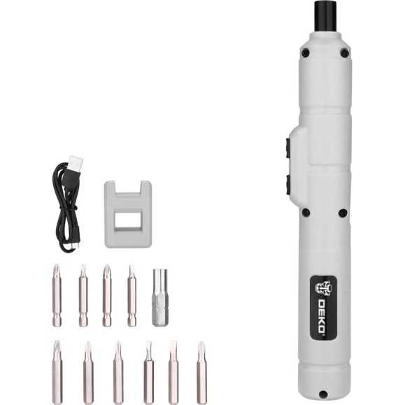 Аккумуляторная отвертка DEKO DKS4-Li + набор бит 10 шт 065-0662 Аккумуляторная отвертка DEKO DKS4-Li + набор бит 10 шт 065-0662