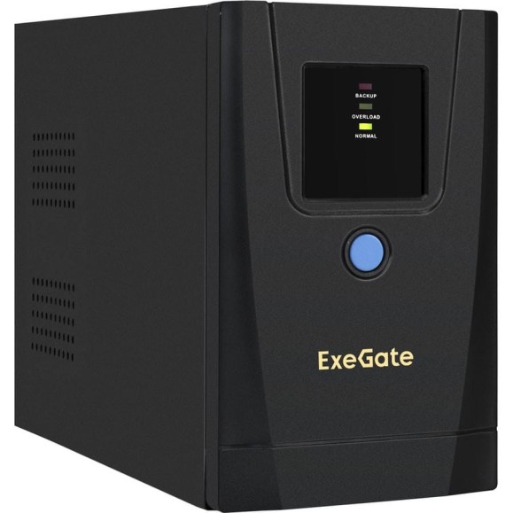 Источник бесперебойного питания ExeGate SpecialPro UNB-1000.LED.AVR.1SH.2C13, RJ45 11,USB, металлический корпус, Black 292782 Источник бесперебойного питания ExeGate SpecialPro UNB-1000.LED.AVR.1SH.2C13, RJ45 11,USB, металлический корпус, Black 292782