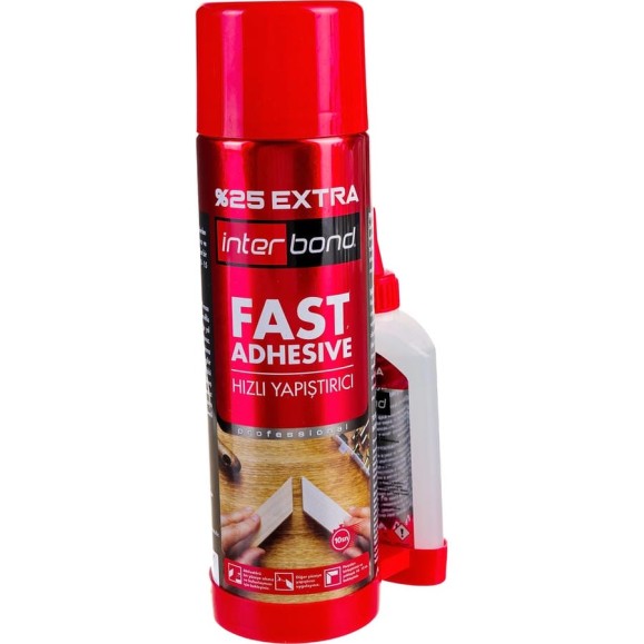 Двухкомпонентный клей Interbond 125g+500 ml Cyanoacrylate 00-00000232