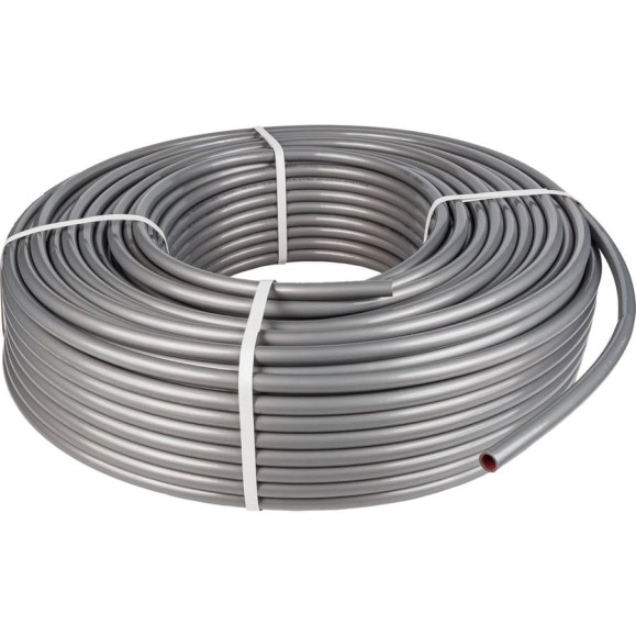Труба из сшитого полиэтилена ESSAN СТ FLEX EVOH PEX-a STABIL 16x2.6, серый, 100 м ГОСТ32415-2013 13021996