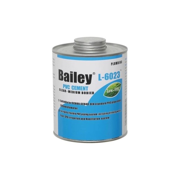 Клей для ПВХ AQUAVIVA Bailey L-6023 473 мл 35923 Клей для ПВХ AQUAVIVA Bailey L-6023 473 мл 35923