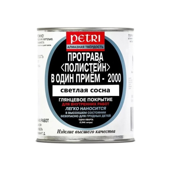 Полиуретановый цветной лак PETRI Polystain Светлая сосна PLP-Q Полиуретановый цветной лак PETRI Polystain Светлая сосна PLP-Q