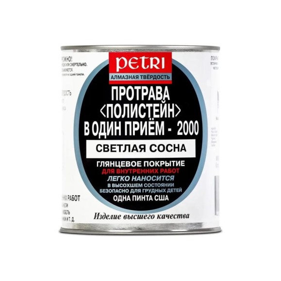 Полиуретановый цветной лак PETRI Polystain Светлая сосна PLP-P Полиуретановый цветной лак PETRI Polystain Светлая сосна PLP-P