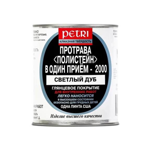 Полиуретановый цветной лак PETRI Polystain Светлый дуб PLO-P