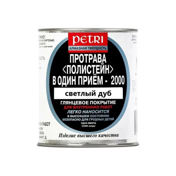 Полиуретановый цветной лак PETRI Polystain Светлый дуб PLO-Q Полиуретановый цветной лак PETRI Polystain Светлый дуб PLO-Q