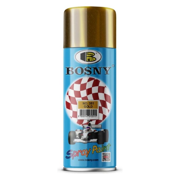 Акриловая аэрозольная краска с металлическим эффектом Bosny Gold 351