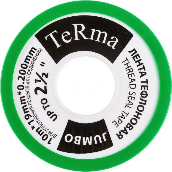 ФУМ лента Terma JUMBO 2 1/2", 10 м х 19 мм х 0.2 мм 20154