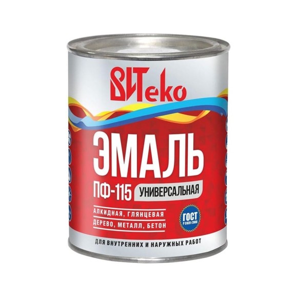 Эмаль Царицынские краски Витеко ПФ-115, черная, 0.8 кг 16093 Эмаль Царицынские краски Витеко ПФ-115, черная, 0.8 кг 16093