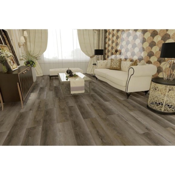 Кварц-виниловый ламинат Aspenfloor Premium Wood XL SPC 43 класс, 5.5 мм, с интегрированной подложкой IXPE, PW4-04 Дуб Альпийский, 4V, 1220x228x5.5 мм, толщина защитного слоя 0.5 м, 10 шт., площадь упаковки 2.782 кв. м 4680427066429