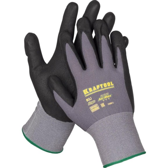 Нейлоновые перчатки KRAFTOOL Expert, р. XL, вспененное нитриловое покрытие 11285-XL Нейлоновые перчатки KRAFTOOL Expert, р. XL, вспененное нитриловое покрытие 11285-XL