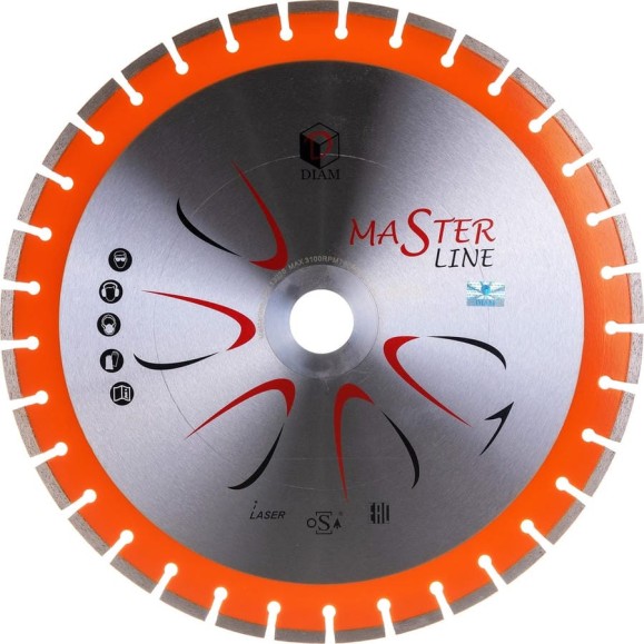 Круг алмазный сегментный 1A1RSS Универсал Master Line (500х90/50 мм) DIAM 000493