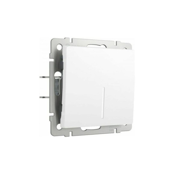Одноклавишный выключатель WERKEL W1110161 с подсветкой белый матовый a059270 Одноклавишный выключатель WERKEL W1110161 с подсветкой белый матовый a059270