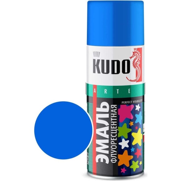 Эмаль флуоресцентная KUDO голубая KU-1202 Эмаль флуоресцентная KUDO голубая KU-1202