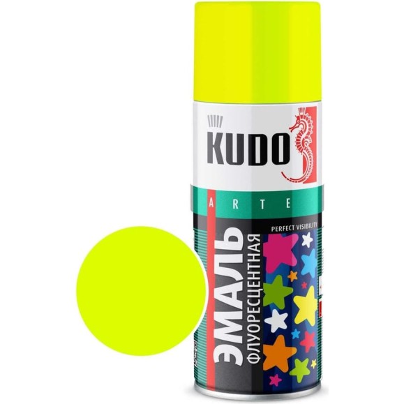Эмаль флуоресцентная KUDO лимонно-желтая KU-1204
