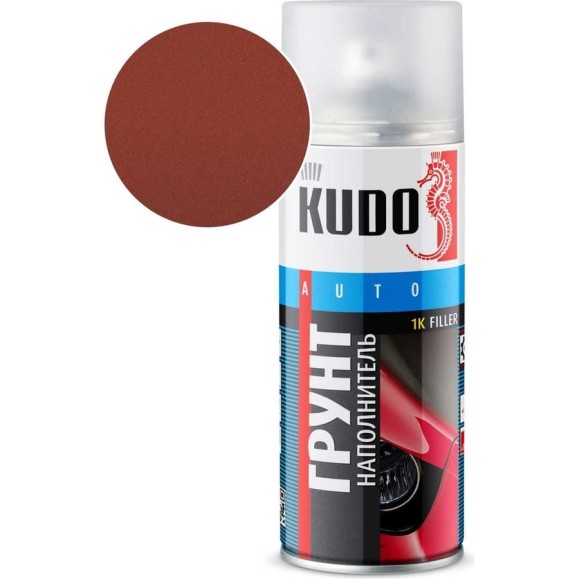 Грунт-наполнитель 1К (красно-коричневый) KUDO KU-2202