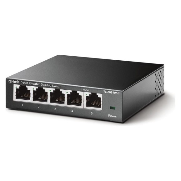 5-портовый настольный коммутатор TP-Link TL-SG105S 5-портовый настольный коммутатор TP-Link TL-SG105S