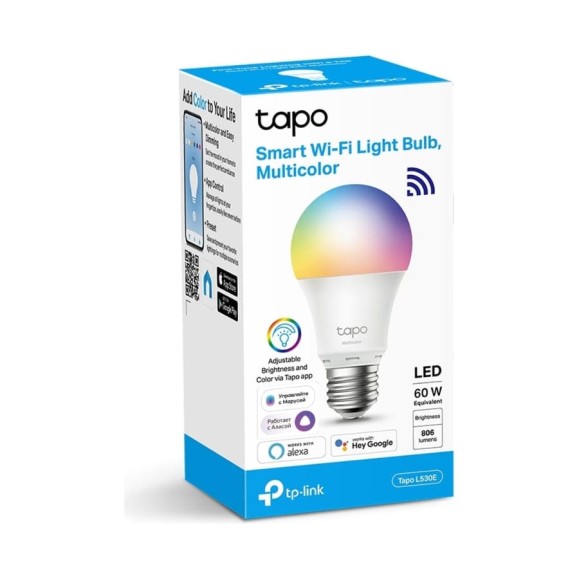 Умная многоцветная wi-fi лампа TP-Link Tapo L530E