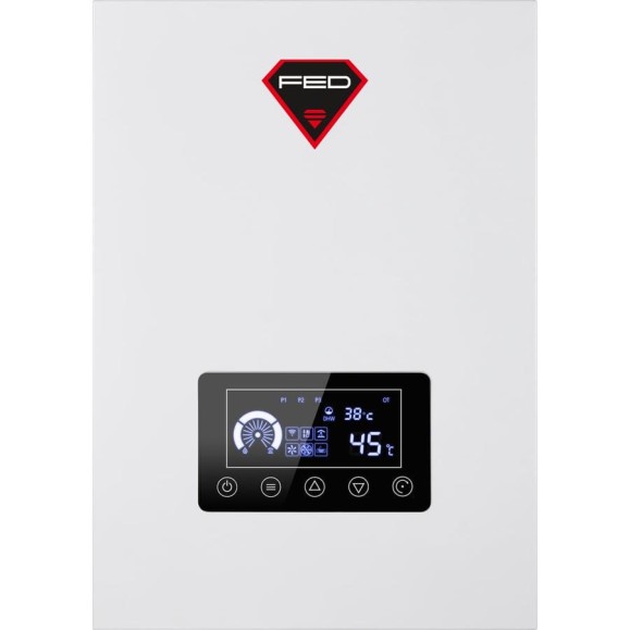 Электрический котел FED Electric 9.5 кВт 230/400V + возможность подключения ГВС и Wi-Fi 2051861 BF09 Электрический котел FED Electric 9.5 кВт 230/400V + возможность подключения ГВС и Wi-Fi 2051861 BF09