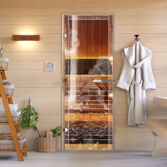 Дверь для бани DoorWood Банька в лесу бронза, 1800x700 мм, левая DW-00014785 Дверь для бани DoorWood Банька в лесу бронза, 1800x700 мм, левая DW-00014785