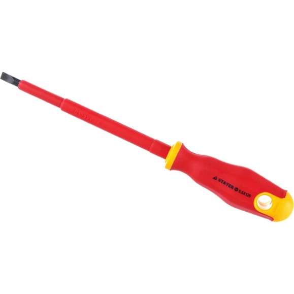 Диэлектрическая отвертка SL 5,5 х 125 мм STAYER 25141-05-12_z01