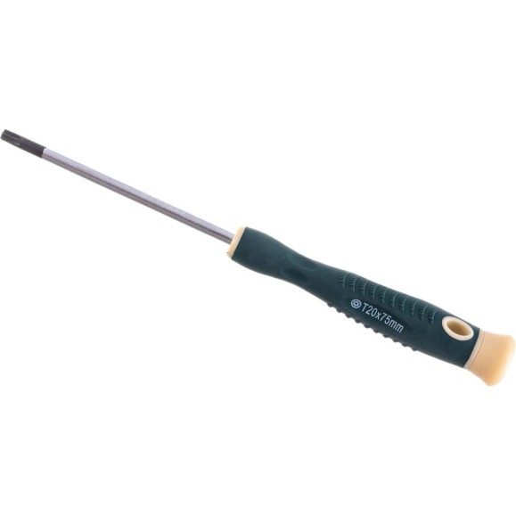 Отвертка Rockforce TORX с отверстием ювелирная T20Hх75мм RF-73707520(19567)