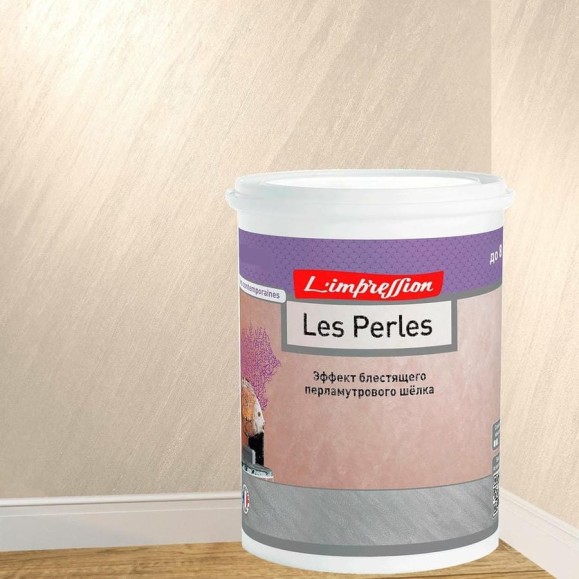 Декоративное покрытие L’impression Les perles 2.5 л, с эффектом блестящего перламутрового шелка, цвет 41070 розовый 68KQF585TT Декоративное покрытие L’impression Les perles 2.5 л, с эффектом блестящего перламутрового шелка, цвет 41070 розовый 68KQF585TT