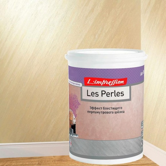 Декоративное покрытие L’impression Les perles 2.5 л, с эффектом блестящего перламутрового шелка, цвет 41068 бежевый 7KPW3UUY6Y Декоративное покрытие L’impression Les perles 2.5 л, с эффектом блестящего перламутрового шелка, цвет 41068 бежевый 7KPW3UUY6Y