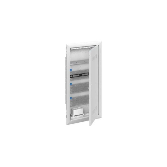 Мультимедийный шкаф с дверью ABB uk640mv с вентиляционными отверстиями и din-рейкой (4 ряда) 2CPX031392R9999