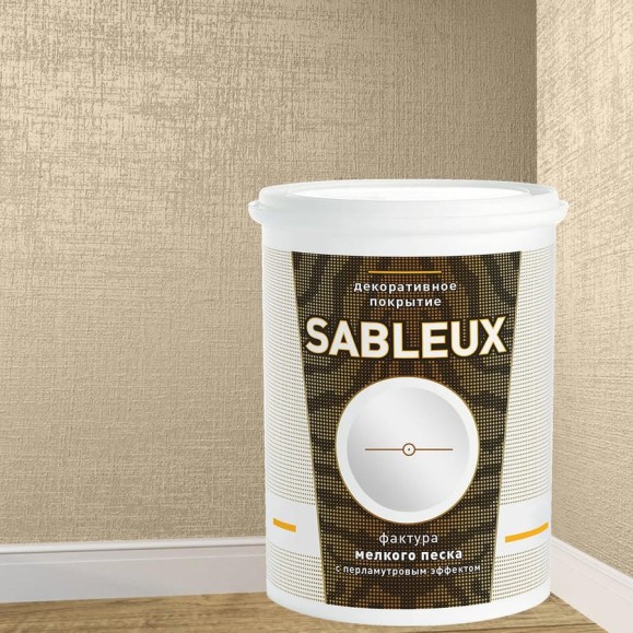 Декоративное покрытие L’impression Sableux 2.5 л, с фактурой мелкого плотного перламутрового песка цвет Светло бежевый 32084 DKDWR46HXZ Декоративное покрытие L’impression Sableux 2.5 л, с фактурой мелкого плотного перламутрового песка цвет Светло бежевый 32084 DKDWR46HXZ