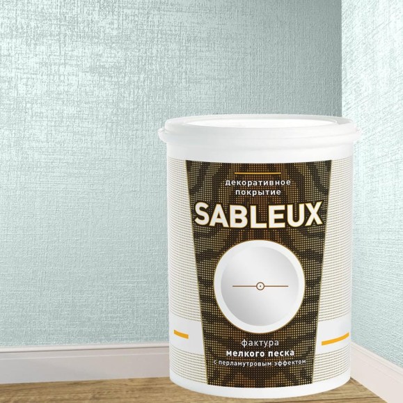 Декоративное покрытие L’impression Sableux 2.5 л, с фактурой мелкого плотного перламутрового песка цвет Светло зеленый 32099 FZ8F56WHAB Декоративное покрытие L’impression Sableux 2.5 л, с фактурой мелкого плотного перламутрового песка цвет Светло зеленый 32099 FZ8F56WHAB