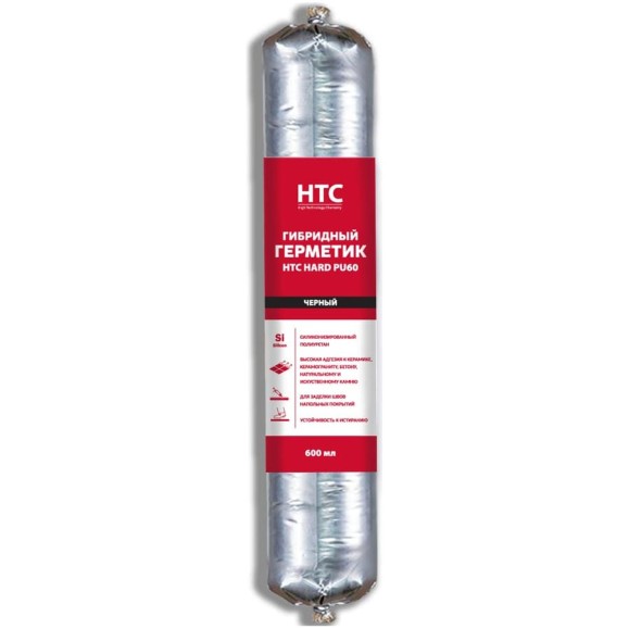 Гибридный герметик CEMMIX HTC Hard PU60, 600 мл черный pu60_black