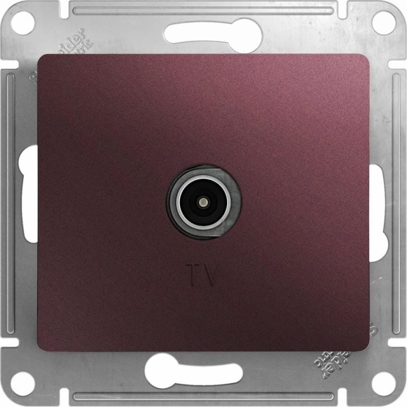 TV антенна Systeme Electric Glossa коннектор, механизм, баклажановый GSL001193 TV антенна Systeme Electric Glossa коннектор, механизм, баклажановый GSL001193