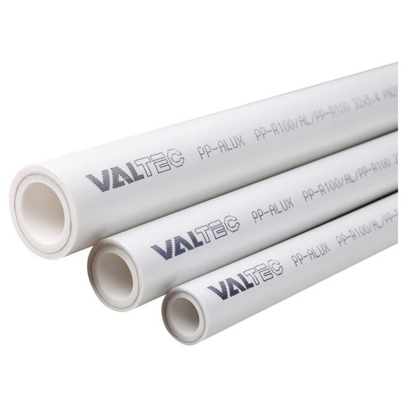 Труба Valtec PP-ALUX, арм. алюминием, PN 25, 50 MM белый (4м) VTp.700.AL25.50 Труба Valtec PP-ALUX, арм. алюминием, PN 25, 50 MM белый (4м) VTp.700.AL25.50