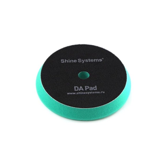 Полировальный круг экстра твердый DA Foam Pad Green 155 мм, зеленый Shine systems SS556