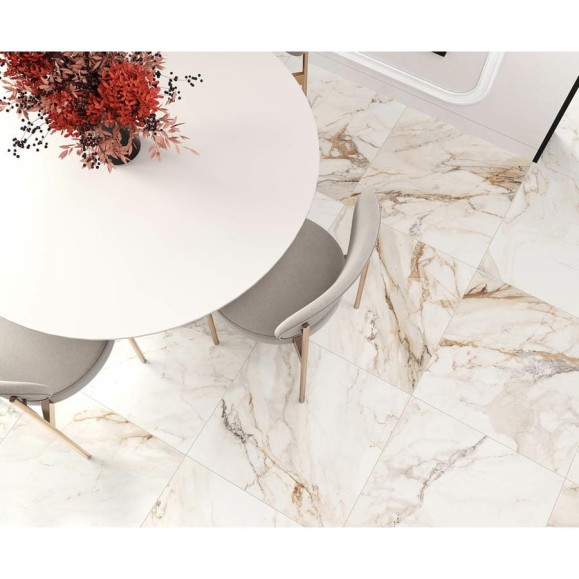Керамогранит LAPARET Calacatta borgini 60x60 см, структурный, 1.44 кв. м, 4 шт. х9999289600