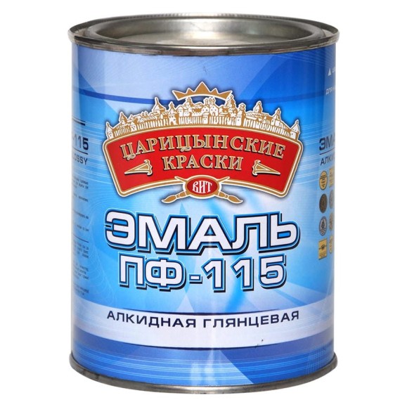 Эмаль Царицынские краски ПФ 115, желтая, 0.8 кг 20620