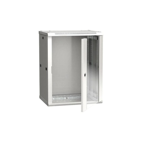 Шкаф ITK LINEA W 19дюйм 15U 600х450мм настенный, стеклянная дверь RAL7035 LWR3-15U64-GF