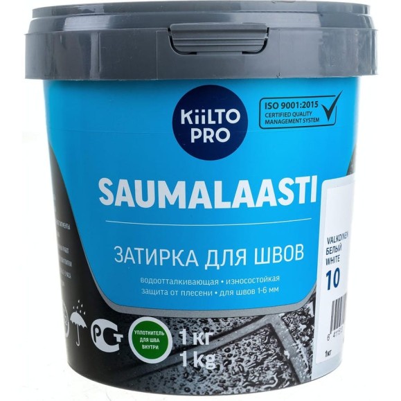 Затирка KIILTO Saumalaasti 10, 1 кг, белый T3504.001