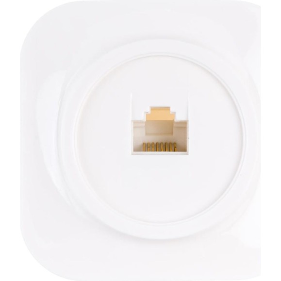 Компьютерная одноместная розетка IONICH о/у, 1А, RJ45, белая еврослот 1422