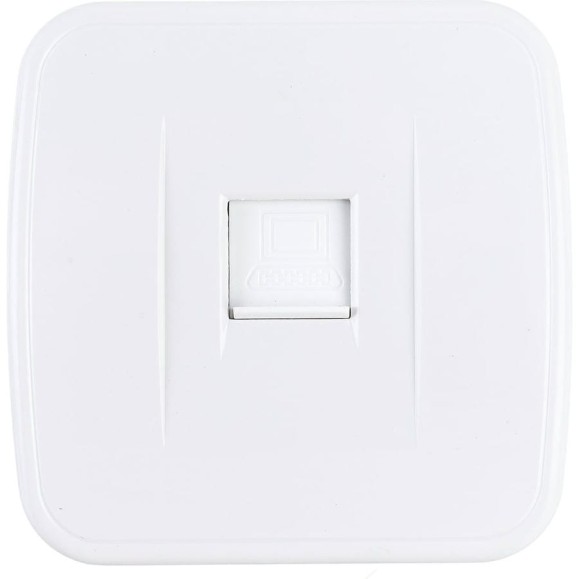 1-ая розетка EKF Basic Минск ОП RJ-45, 1А, 120В, белая EGK01-035-10 1-ая розетка EKF Basic Минск ОП RJ-45, 1А, 120В, белая EGK01-035-10