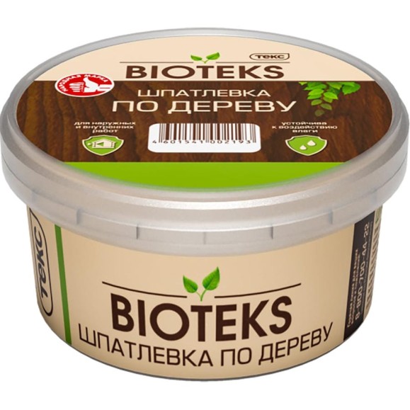 Шпатлевка по дереву Текс Bioteks Профи махагон 0,25кг 700001384 Шпатлевка по дереву Текс Bioteks Профи махагон 0,25кг 700001384
